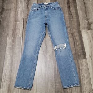 Abercrombie & Fitch 90's Slim Straight Ultra High Rise Jeans Curve Love